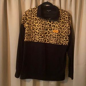 Simply Southern Cheetah Half-zip